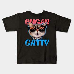 Sugar Catty - old cat Kids T-Shirt